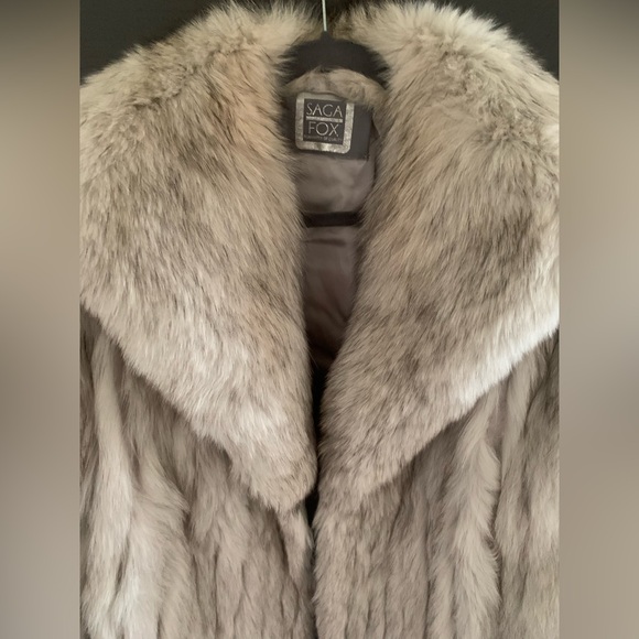 Saga Blue Fox Fur Coat - Picture 2 of 11